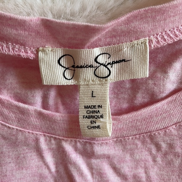 NWT Jessica Simpson pink t-shirt - Picture 4 of 5